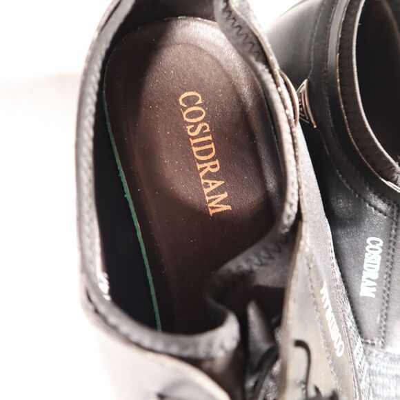 Cosidram Slip On Loafers Mens Size 11 Lace Up Gray & Black Fabrick Faux Leather - Picture 10 of 11